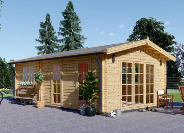 Kleines Holzhaus MAX (44 mm), 4,2x7,5 m, 32 m² avp.ui.product_images.thumbnail 1