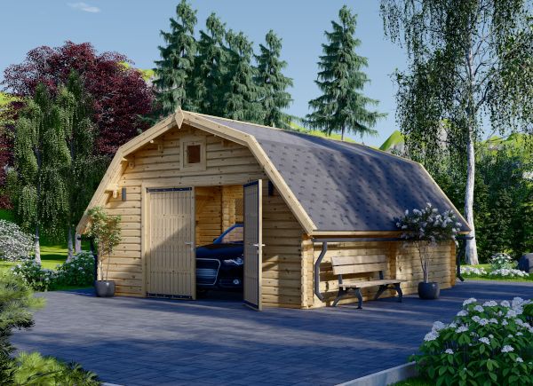 Holzgarage BARN (44 mm), 5x6 m, 30 m² avp.ui.product_images.thumbnail 1