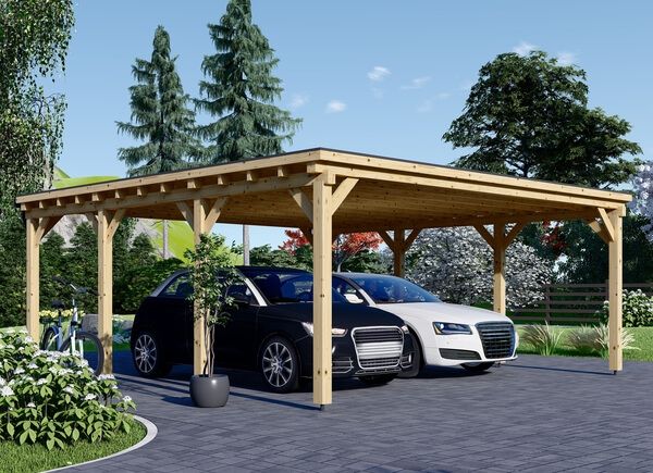 Carport aus Holz MODERN DUO, 6x6 m, 36 m² avp.ui.product_images.thumbnail 1