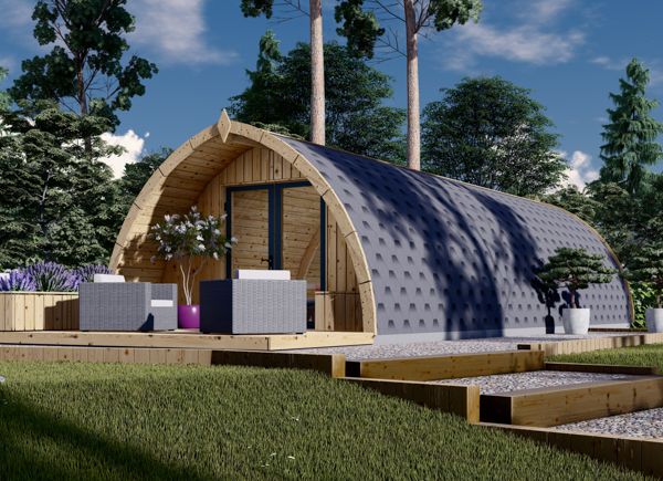 Kleines Holzhaus BRETA (44 mm), 4x10 m, 40 m² avp.ui.product_images.thumbnail 1