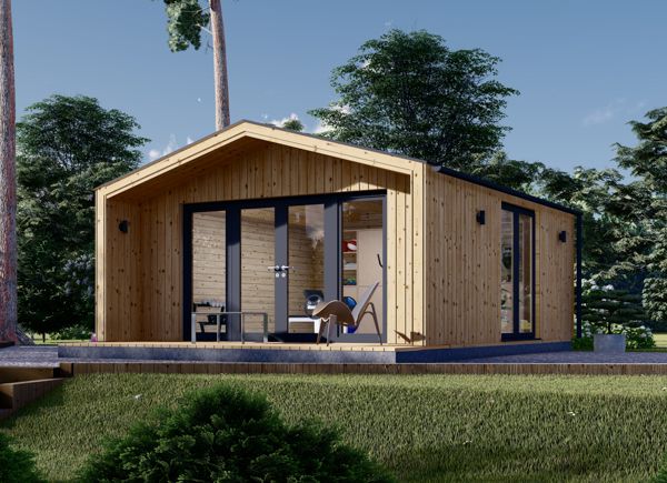 Gartenhaus aus Holz PIA (34 mm + Holzverschalung), 5x5 m, 25 m² avp.ui.product_images.thumbnail 1