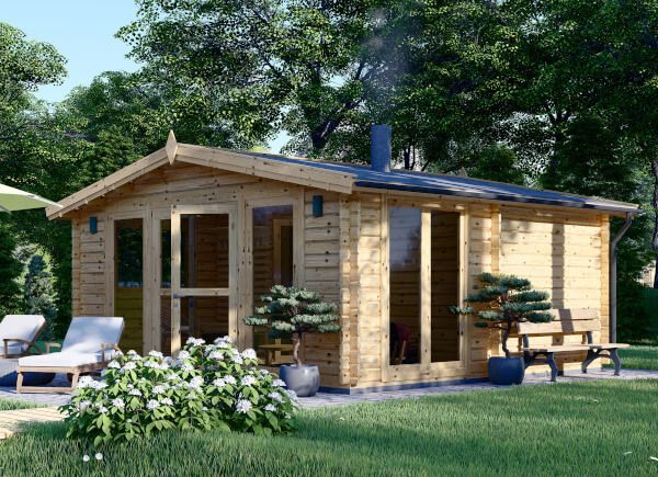 Gartensauna ELDA (44 mm), 5x5 m, 25 m² (4 Räume) avp.ui.product_images.thumbnail 1