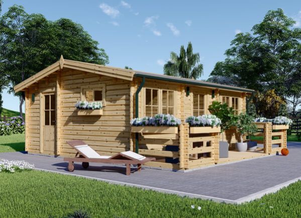 Kleines Holzhaus ALTURA (44 mm), 31 m² + 8 m² Terrasse avp.ui.product_images.thumbnail 1