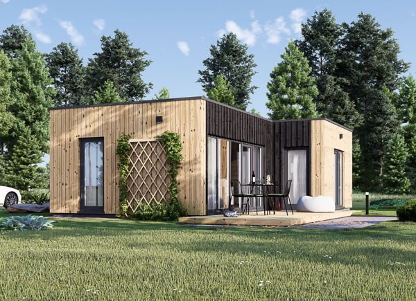 Holzhaus LUCIA 1 (44 mm + Holzverschalung), 40 m² avp.ui.product_images.thumbnail 1