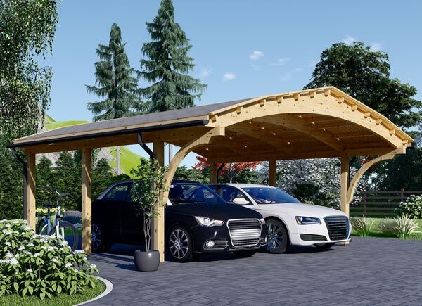 Carport aus Holz BETSY DUO, 6,2x6 m, 36 m² avp.ui.product_images.thumbnail 1