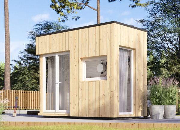 Gartenhaus aus Holz PREMIUM L S (Extra Isoliert, 34 mm + Holzverschalung), 3x1.5 m, 4.5 m² avp.ui.product_images.thumbnail 1