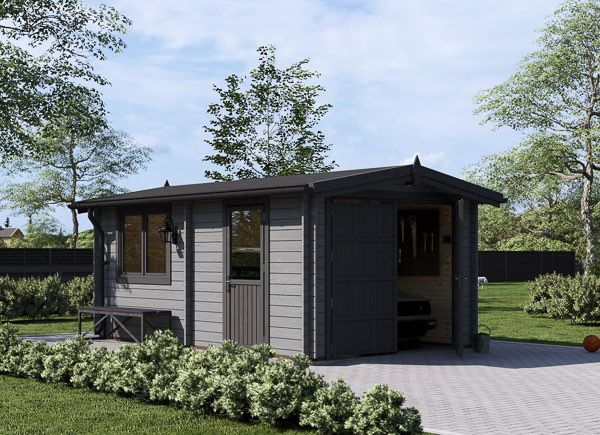 Holzgarage CLASSIC (34 mm), 3,2 x 5,2, 16 m² avp.ui.product_images.thumbnail 1
