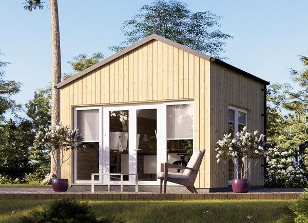 Gartenhaus aus Holz TONIA S (34 mm + Holzverschalung), 4x4 m, 16 m² avp.ui.product_images.thumbnail 1