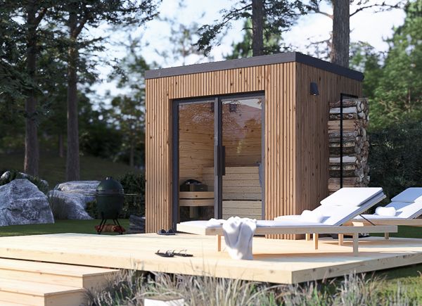 Gartensauna OKO 2 (34 mm + Holzverschalung), 2.3x1.6 m, 2.7 m² avp.ui.product_images.thumbnail 1