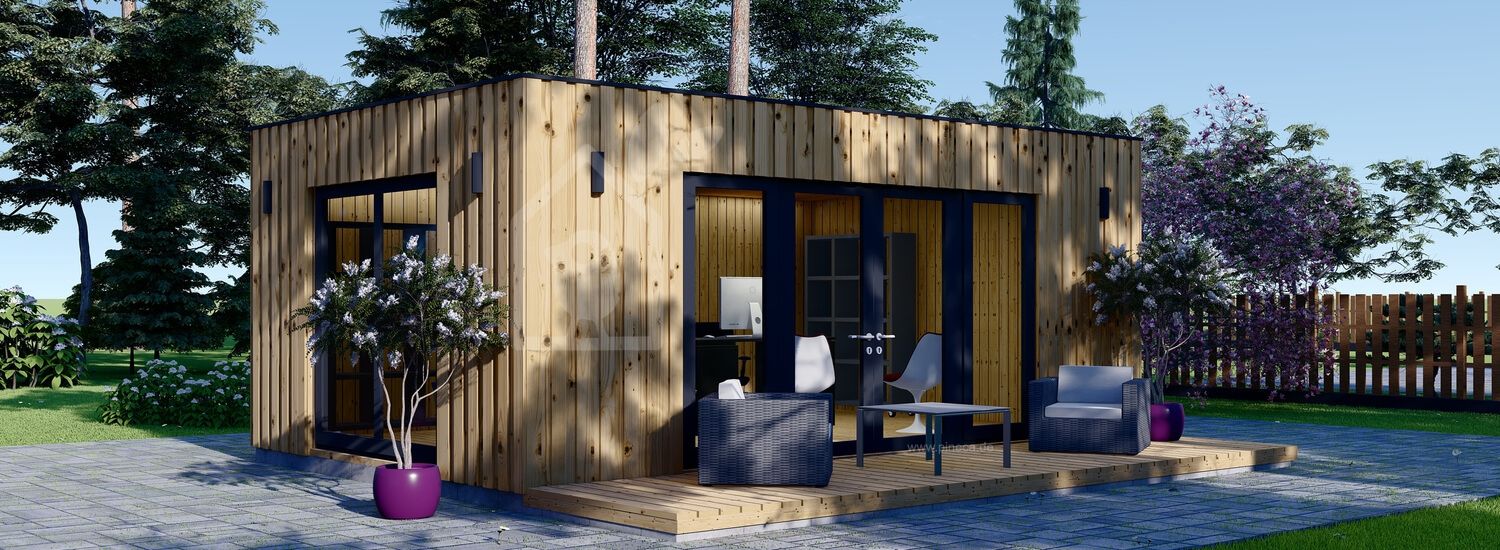 Gartenhaus aus Holz PREMIUM (Isoliert, SIPS), 7x4 m, 28 m² visualization 1