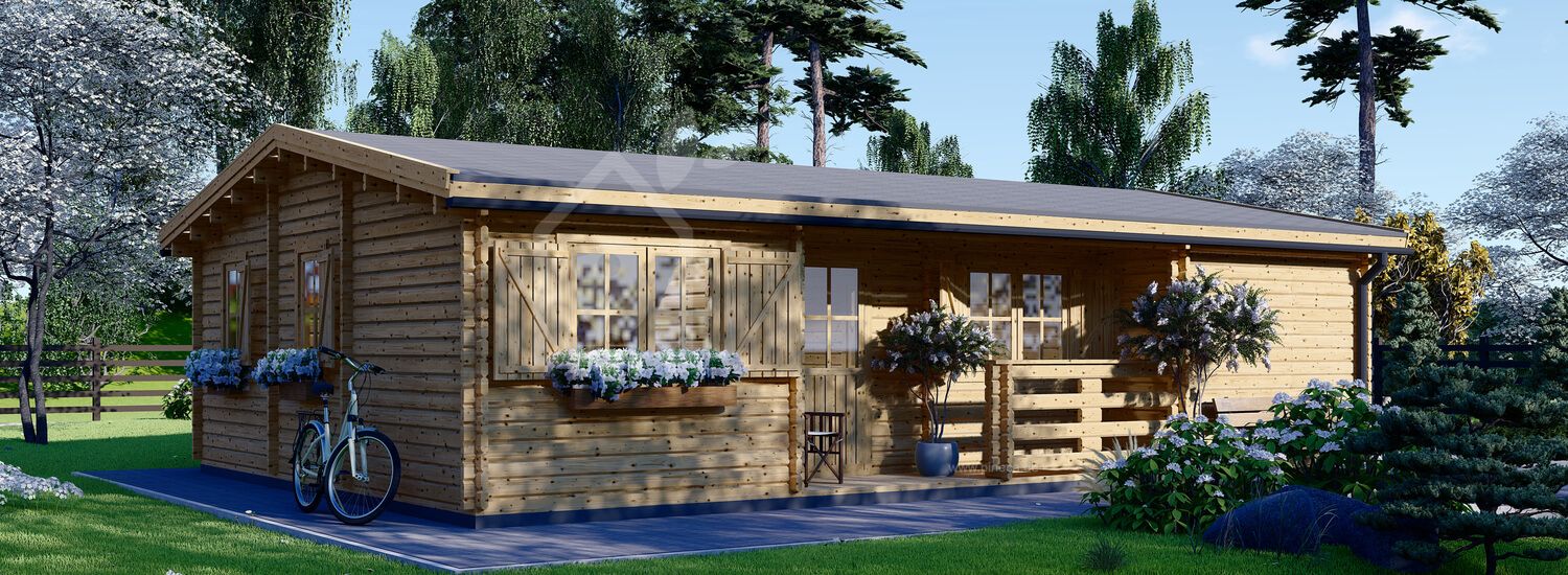 Holzhaus UZES (66 mm), 70 m² visualization 1