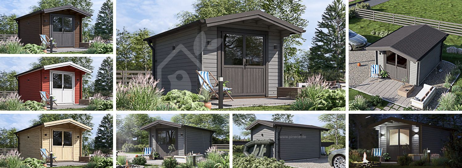 Gartenhaus aus Holz PETER (34 mm), 3x4 m, 12 m² visualization 1