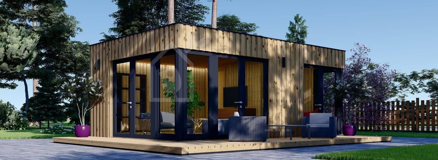 Kleines Holzhaus zum Wohnen PREMIUM (Isoliert, SIP-Paneele), 7,5x4 m, 30 m² visualization 1