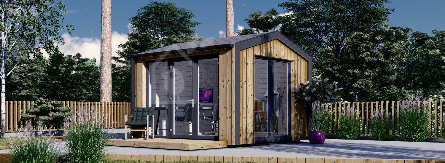 Gartenhaus aus Holz EMMY (Isoliert, 34 mm + Holzverschalung), 3x3 m, 9 m² visualization 1