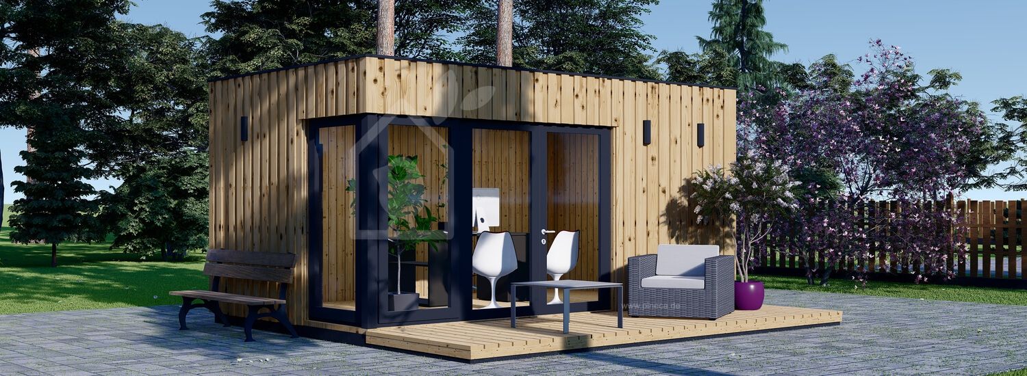 Gartenhaus aus Holz PREMIUM (Isoliert, SIPS), 5x3 m, 15 m² visualization 1