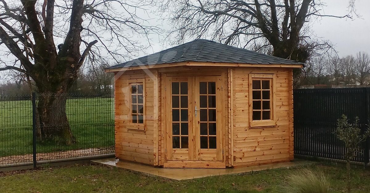 Gartenhaus Holz Gartenhütte AIDA (28 mm), 3x3 m, 9 m²