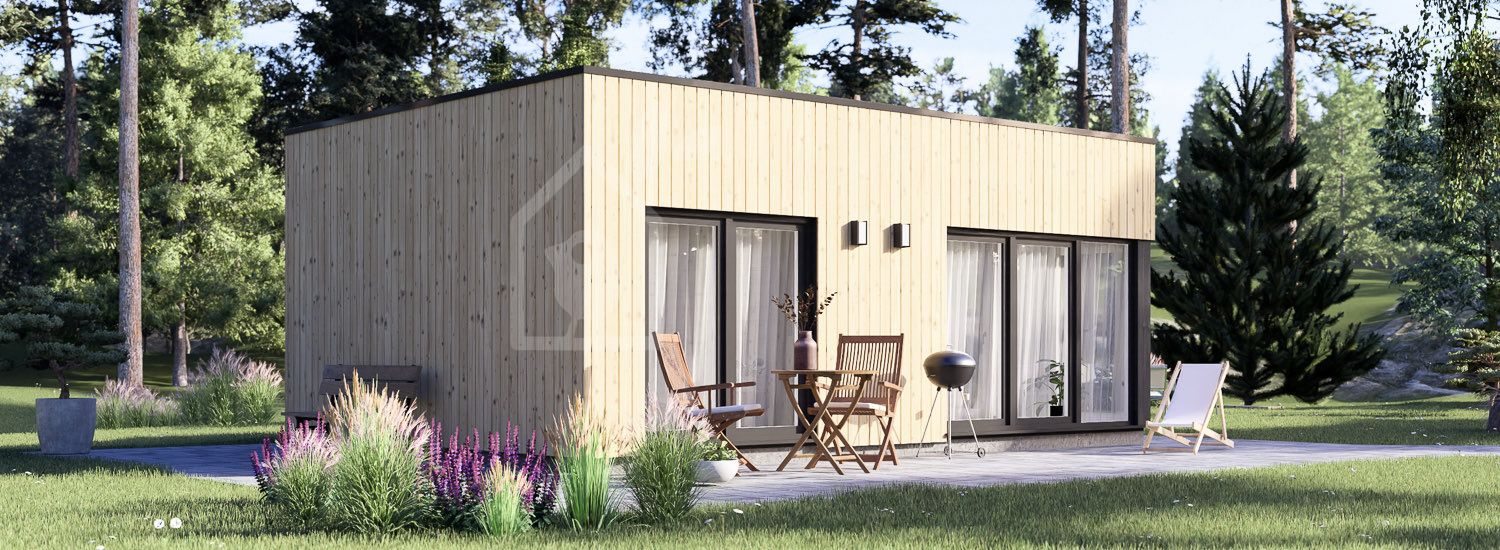 Gartenhaus aus Holz PREMIUM S (Isoliert, SIPS) 7x5 m, 35 m² visualization 1