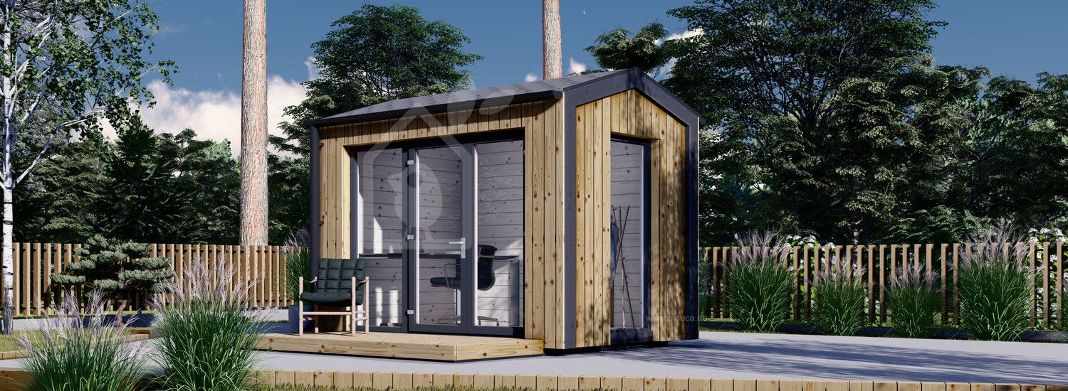 Gartenhaus aus Holz EMMY (Isoliert, 34 mm + Holzverschalung), 3x2 m, 6 m² visualization 1