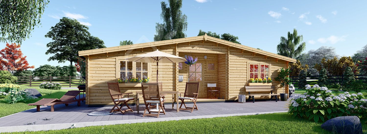 Holzhaus FILL (44+44 mm), 60 m² visualization 1