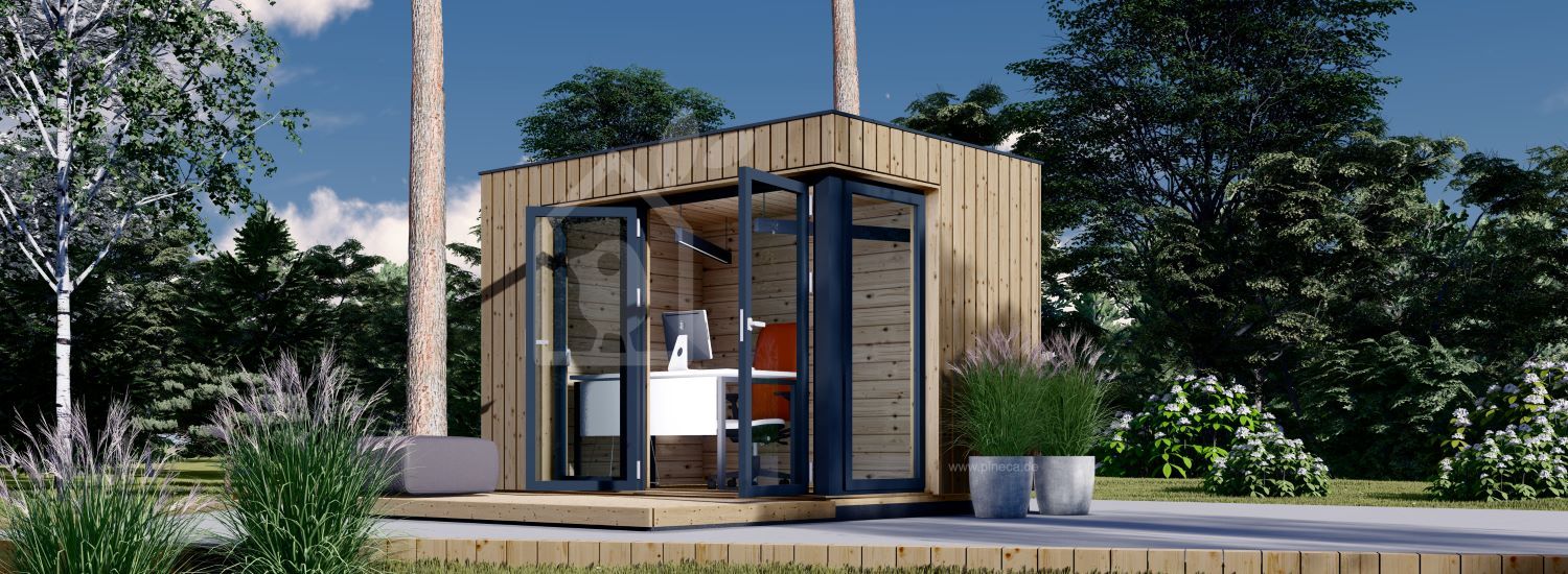 Gartenhaus aus Holz PREMIUM (Isoliert, 34 mm + Holzverschalung), 3x2 m, 6 m² visualization 1